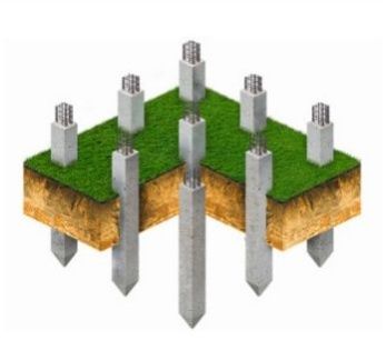 Сваи с выпуском арматуры